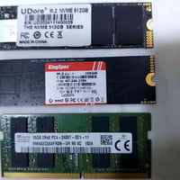 M.2 NVMe ٥١٢GB • M.2 ٢٥٦GB • رام DDR4 ١٦GB ٢٤٠٠