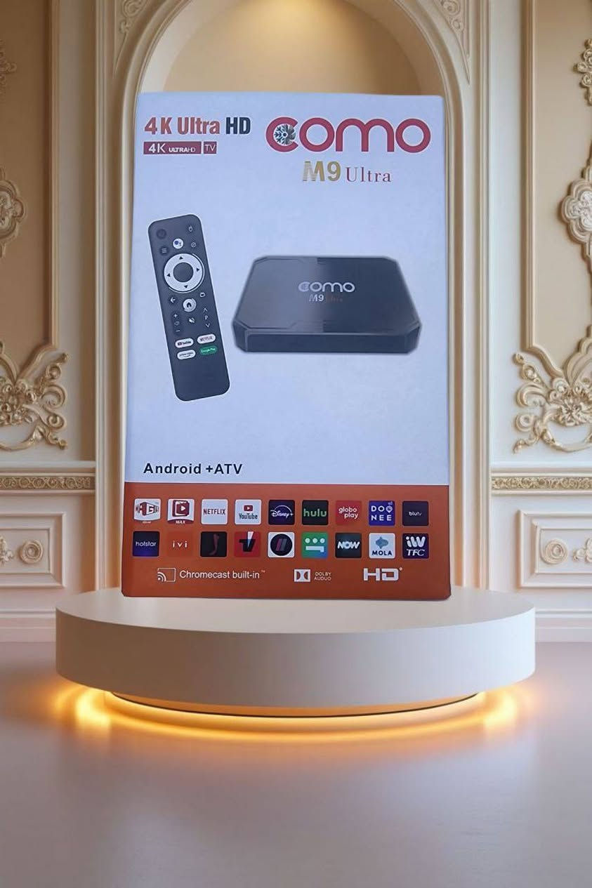 تم اصدار النسخة الجديدة من

[  TV BOX COMO  ]

ROM:16GB
RAM:2GB
4K 
🎤  Google assistant built-in 
 
Android 0.14

يوجد 5 اصدارات 

النسخة الاولة برتقالي 🟠
النسخة الثانية ابيض  ⚪️
النسخة الثالثة اصفر   🟡
النسخة الرابعة ازرق   🔵
النسخة الخامسة بنفسجي 🟣

موصفات الجهاز 
يدعم الاقطة 
الذكرة 16 والرام 2
يدعم سوق بلي 
نظام الأندرويد  0.14
يدعم خاصة عرض الموبايل على شاشة
يدعم اليوتيوب 
يدعم WIFI الداخلي 
يدعم 4K. 3840x2160 
يدعم برنامج شاهدة و NETFLIX  ويدعم جميع برامج 
يدعم ATV و HDMI
يحتوي على ريموند خاص الذي يدعم الاقطة من خلال البحث عن طريق الصوت
يحول الشاشة من شاشة عادية الى شاشة ذكية Smart


**إذا كنت صاحب هذا الإعلان وتريد حذفه لأي سبب، رجاءا أرسل رسالة إلى الدعم الفني**