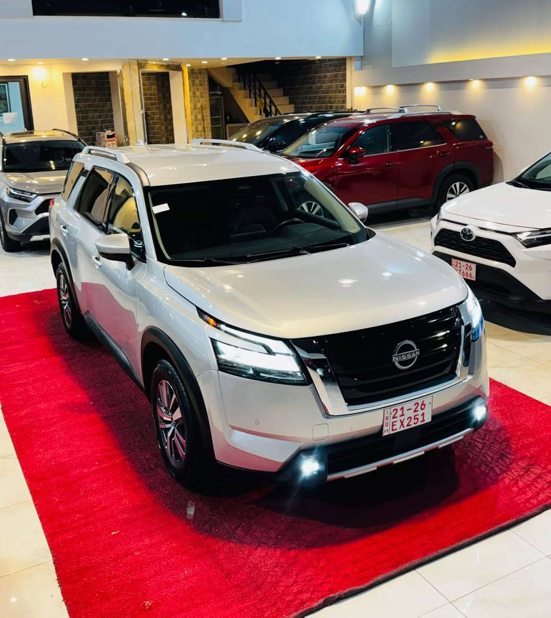 كاتي تترقم شمال فقط

النوع  NISSAN PATHFINDER   SL 

اللون: سلفر

الموديل :2025

نوع المحرك : 6 سلندر (3.5L)

السعر: 245

عداد المسافه:15 الف مايل 

الضرر: كما موضح بالصورة.  
صور الحادث + رقم الشاصي مرفقه في المنشور

بدون رقم وبشرط الترقيم ( اربيل - دهوك - سليمانية )

المواصفات: 

ستيرن تدفئه
خمس كاميرات (360)
بصمه تشغيل
بصمة اربع ابواب
تشغيل عن بعد 
كشنات تدفئة 
ستيرن تدفئة 
كشنات كهرباء
رادار امامي
رادارات جانبيه
رادار خلفي
حساس خلفي
شاشه كبيرة
مانع انزلاق
كروز سرعه
هاند بريك بصمه
اوتو هولد
نظام ايكو نورمال سبورت
صندوق كهرباء
7 راكب

العنوان : كركوك حي الخضراء شارع المعارض 

معرض هشام الحمداني لتجارة السيارات

للأتصال والأستفسار☎️📱

***********

***********‬‏

***********‏‪‬‏
