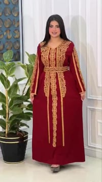 قفطان مغربي • قماش كشمير • مقاسات L XL XXL