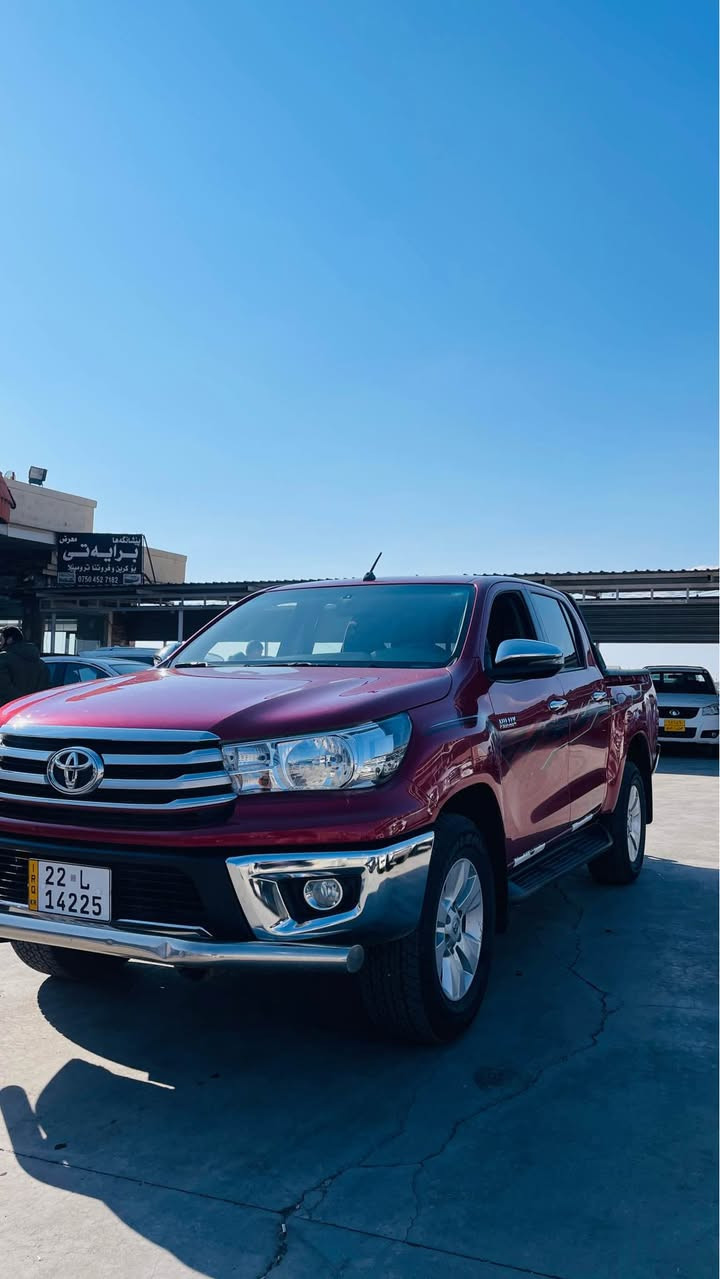 تيوتا هايلوكس
موديل2018
گير توماتيك
ماروني
بدون سبخ 
سياره حلو
بدون اي نواقس
تاخم تايره جديد
محرك ما مفتوح شه رت 
گير شه رش 
سياره شريكه جيهان
مكان سياره عقره
سعر 263$شويه مجال
موبايل ***********
واتساب اكر, نينوى
