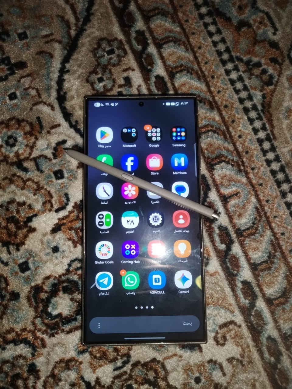 السلام عليكم ❤️
سامسونك S24 الترا / شخط مبي بس وكع مني و مثل ما تشوف صارت مشكلة بكسلات ب الشاشة و تروح سعر الشاشة الاصلية 200-250 الف و اذا اغلى اني ادفعها ع حسابي 
+ 
ساعة Samsung watch  Classic لون تيتانيوم نفس لون الجهاز شغالة 100%
+ 
لابتوب ASUS VIVO BOOK 15
مواصفات core i5 gen 11
رام 16
هارد M.2 256
كارت شاشة intel iris Xe Graphic 
حجم الشاشة 15.6
النظافه مثل مموضحة ب الصور فقط نقص بطارية 
---------
مع بكج حماية صدف ستور ضد الكسر اذا انكسر يتبدل ع حساب الشركة ، داخل الضمان بعد 10 اشهر و ينتهي الضمان مال بكج // الجهاز كامل ملحقات + سماعة سامسونك واير اصلية تتحكم ب العزل براحتك 
----------
كلهن ابيعهن شلع ( مو مفرد ) او مراوس ب 16 برو ماكس 

السعر مليون و 200 و بي مجال بسيط 

مكاني بغداد / مدينة الصدر 
واتساب / ***********
