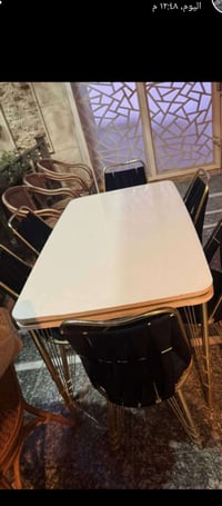 طاولة طعام • ٦ كراسي • جديد
