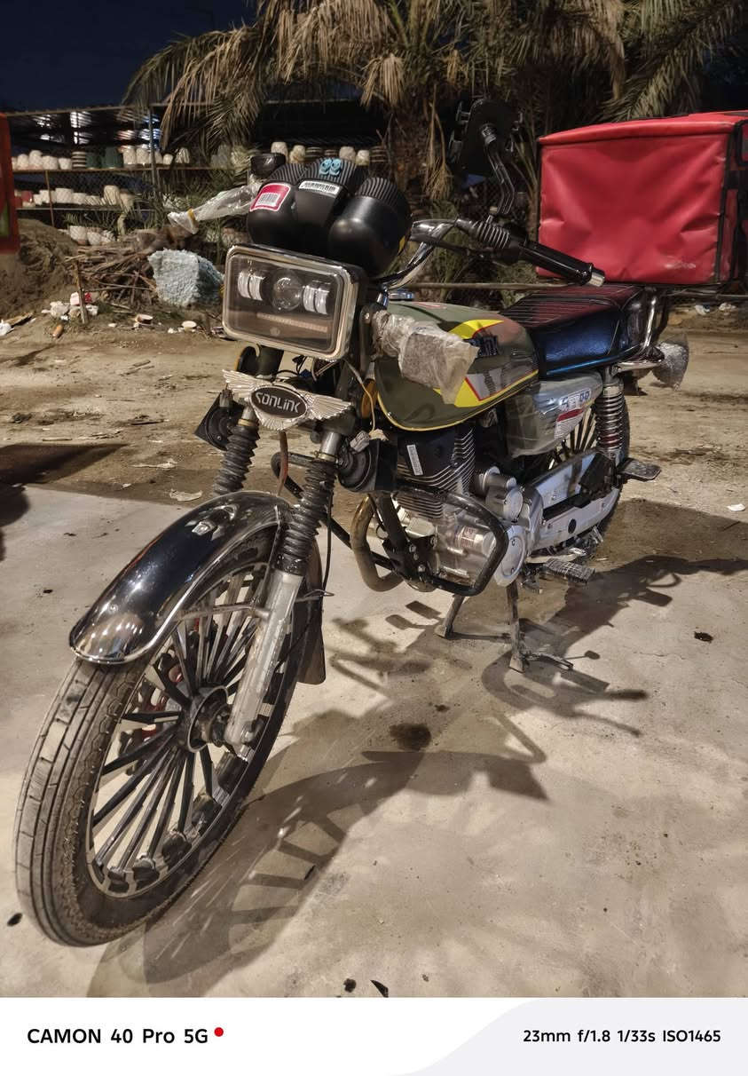 سلام وعليكم دراجة إيراني ٥ كير نظيفة كلش كلش زيرو نزلتها صار شهر 2025 للبيع مكاني المشتل بغداد دراجة خير من الله صار شهر من نزلتها نظافة 100/100 مكفولة كفالة عامه لا دعمه ولا ضربة ولا أي شيء كفالة رقمي للاستفسار ***********
