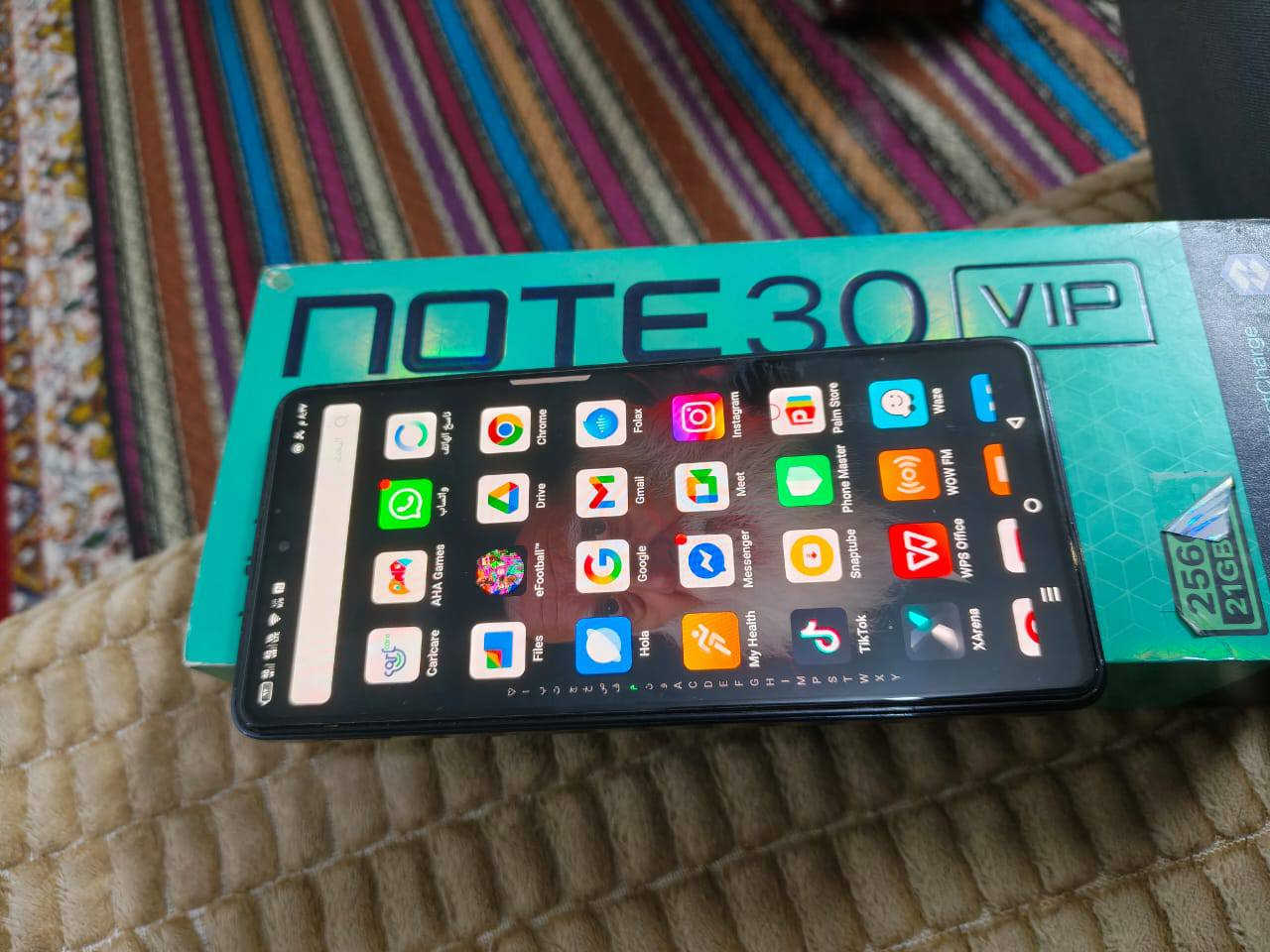 انفنكس نوت 30vip ذاكره 256. والعشوائيه 24  ملحقاته فقط كارتون جهاز مكفول من كلشي مبدل ضهر فقط الضهر الحالي بي فطر والبصمه وكفت بلتحديث جهاز مكفول من كلشي السعر 150 وبي مجال العنوان البصرة الزبير ***********
