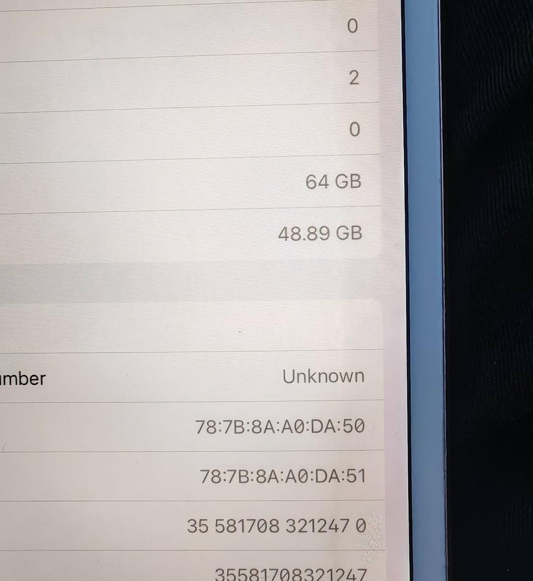 ايباد ابل برؤ 10.5  شاشه اكبر من ايباد 7
64 كيكا 
سيم كارت 
سعر 75 الف دينار فقط
اربيل قلعه كؤترى سلام *********** 
مبدل كلاص و بصمه متوقف 
سماعات و مايك و سيم وكامرات و لمس وشحن شغال
