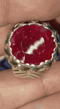 خاتم • ياقوت اصلي • صياغة يدوية