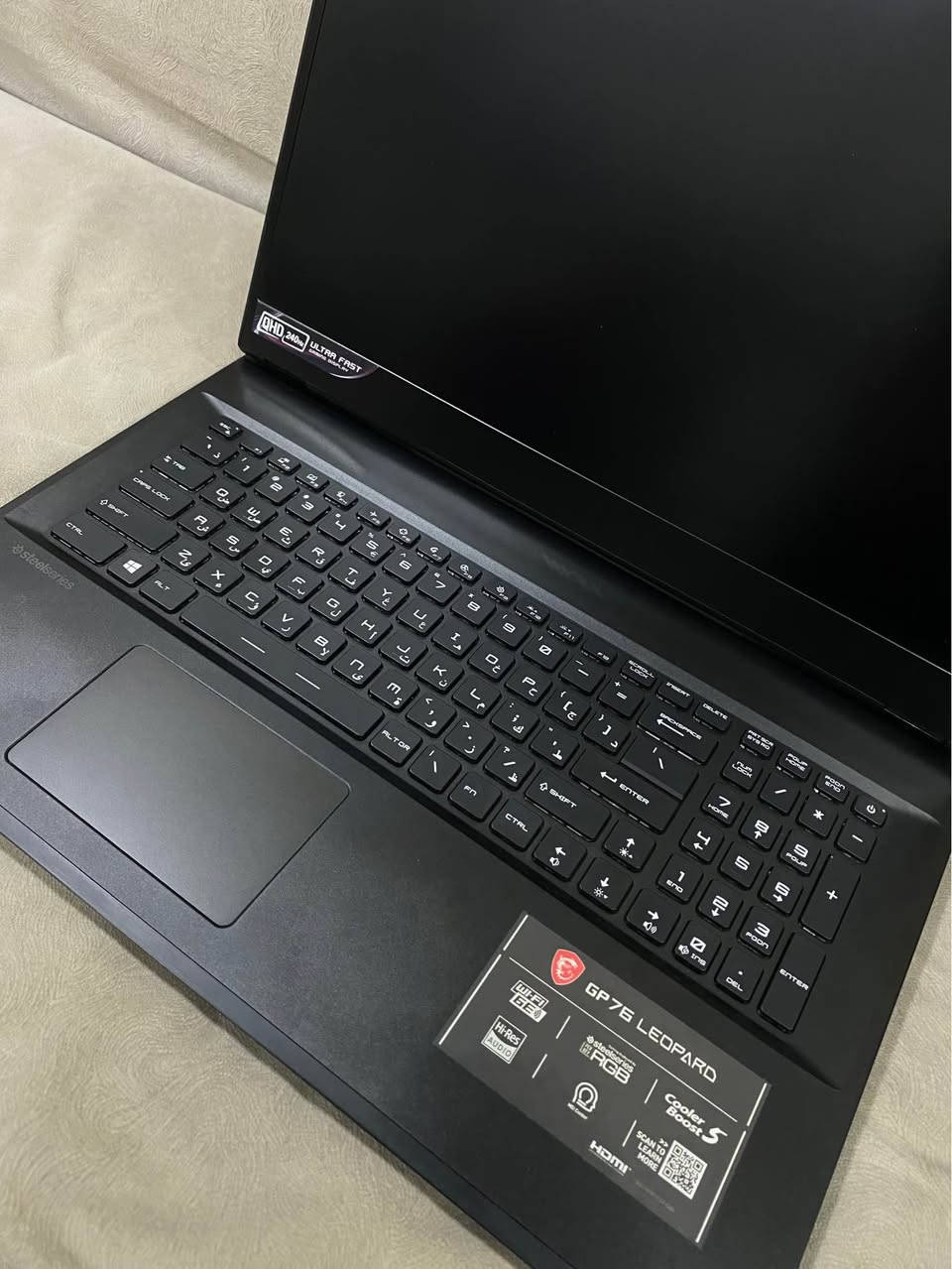 للبيع لابتوب MSI GP76 Leopard – أداء قوي للألعاب والعمل الثقيل✅✅

لابتوب MSI GP76 بحالة ممتازة، استخدام نظيف جداً، مناسب للألعاب الحديثة، التصميم، المونتاج، والبرامج الهندسية الثقيلة✅✅

المواصفات:
 • المعالج: Intel Core i7 (الجيل 11)
 • كرت الشاشة: NVIDIA RTX 3070 ‏(8GB) ‏TGP عالي
 • الذاكرة: 32GB RAM
 • التخزين: 1TB NVMe SSD
 • الشاشة: 17.3 إنج QHD / IPS / 240Hz 2k
 • نظام تبريد قوي من MSI نظام cooler boost 5
 • لوحة مفاتيح RGB أصلية من SteelSeries

السعر مليون 450 الف 

مكان / كركوك 

للتعامل او الاستفسار اتصل على رقم *********** كركوك, العراق
