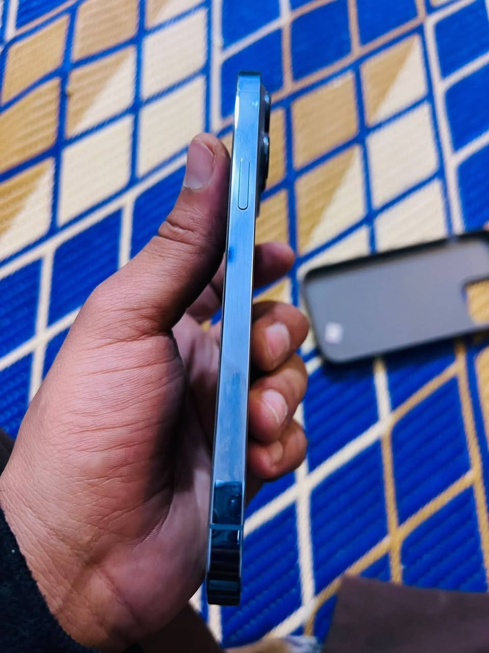 سلام عليكم ايفون 13 برو ماكس 
كفاله نضافه100 
بطاريه85 بلاديه
ذاكره256دبل خط    دبل خط 
CH
نموذج M
شرط الفحص وين مايعجبك 
افحص كفاله من الفتح كله بلادي 
مكاني نجف السعر 775وبي مجال حق الجيه 
كارتون مطابق ***********
