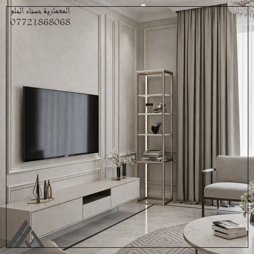 من أعمالي | تصميم داخلي لصالة معزولة
في محافظة بغداد

بالتعاون معنا
نقدم تصميم متكامل يشمل:
تصاميم داخلية  | تصاميم خارجية
تصاميم مخططات معمارية | ميكانيكة 
 
وكل التفاصيل نشتغلها بدقة واهتمام.
شغلنا مو مجرد صور تنرسل،
وإنما نتابع مع  الزبون خطوة بخطوة ونشرح له آلية التنفيذ ليوصل للنتيجة المطلوبة على أرض الواقع

لطلب كافة أعمال التصميم
التواصل واتساب : ***********
