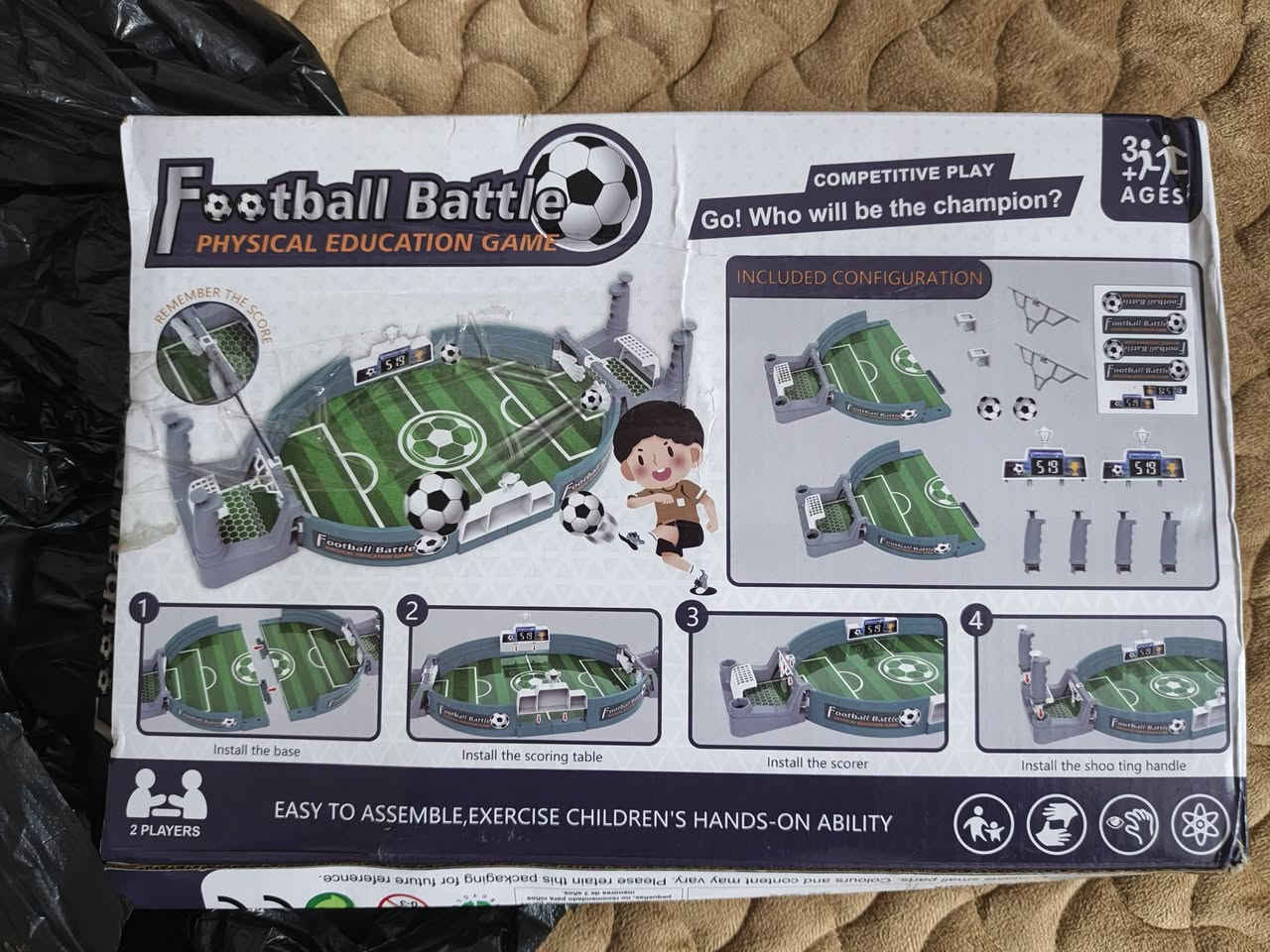 السلام عليكم 
لعبة كرة القدم بهذا الشكل الطول 42 سم و العرض  21 سم كلش حلوة تجنن بعدهة جديدة بل كارتون  
السعر ب7 آلاف الشراي يجي خاص


**إذا كنت صاحب هذا الإعلان وتريد حذفه لأي سبب، رجاءا أرسل رسالة إلى الدعم الفني**