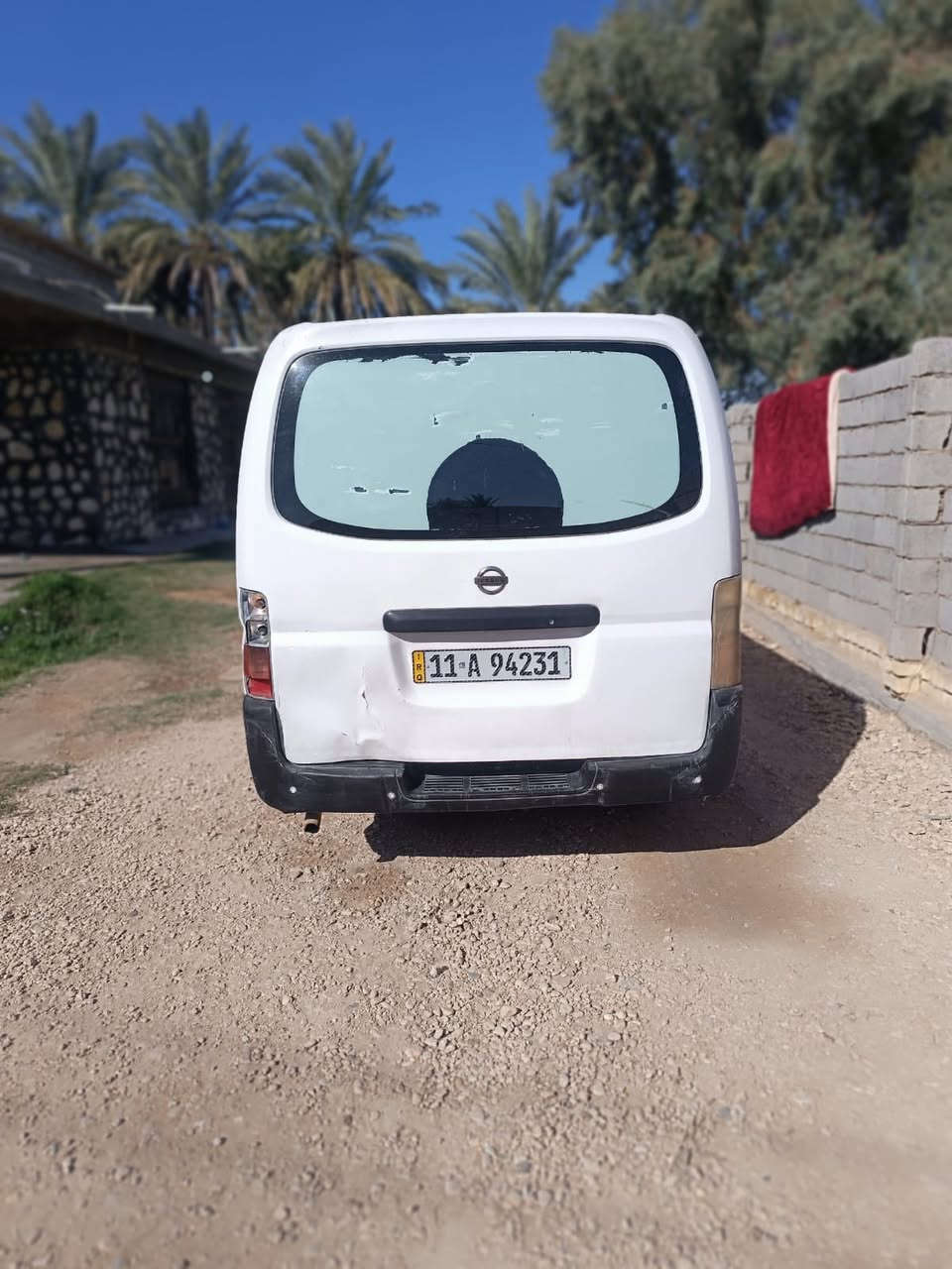 للبيع نيسان يورفان 2012 تبريد فوول 
رقم إنكليزي بغداد جديد السعر 88 للاستفسار الاتصال على الرقم ***********
