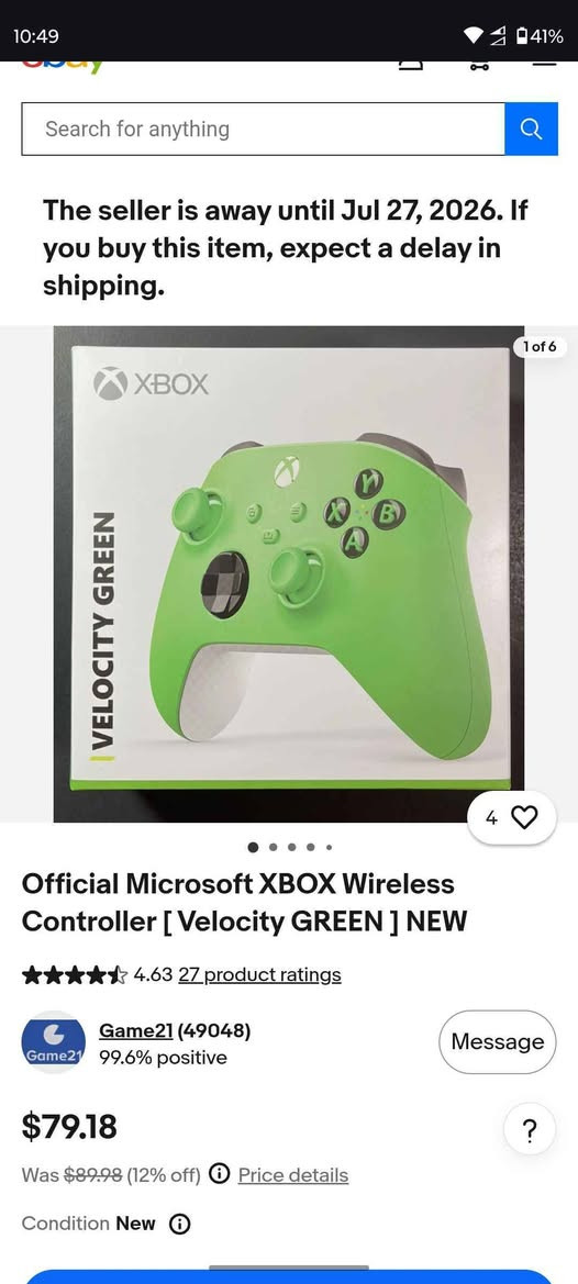 ئیشی نەکردووە بۆ هەموو کۆنسوڵێکی xbox دەبێت نرخی ٥٠ هەزارە تەنعا لەبەر ئەوەی پاتری تێدا نییە و کارتۆنی لەگەڵ نییە *********** السليمانية, العراق
