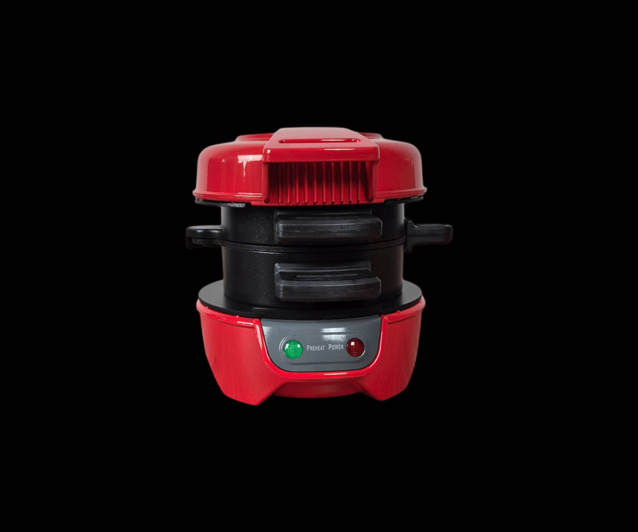 ماكنة صنع البرغر – Silver Love

الاستخدامات:

صنع البرغر المنزلي الشهي بطريقة صحية وسريعة.

قلي البيض أو تحميص الخبز في نفس الجهاز.

مثالية للإفطار أو الوجبات السريعة المنزلية.

المميزات:

قوة 600 واط لتسخين سريع وطهي متساوٍ.

تصميم متعدد الطبقات يسمح بطبخ المكونات بشكل منفصل (خبز، لحم، بيض... إلخ).

طبقة غير لاصقة لتسهيل التنظيف.

مؤشرات ضوئية (تشغيل  جاهزية) لسهولة الاستخدام.

سلك بطول 60 سم لمرونة في التوصيل.

أمان حراري تلقائي يمنع ارتفاع الحرارة الزائد.

مواد آمنة وصديقة للبيئة مع تصنيع عالي الجودة.

محتويات الصندوق:

جهاز مكينة الهمبرغر.

عبوة كرتونية بقياس: 23 سم ارتفاع × 18 سم عرض × 18 سم طول.

ملاحظات:

يُفضّل تنظيف السطح غير اللاصق بقطعة قماش ناعمة بعد كل استخدام.

تجنّب وضع الجهاز في الماء أو غسالة الصحون.

مناسب للاستخدام المنزلي فقط.

يُحفظ بعيدًا عن متناول الأطفال أثناء التشغيل.

لا يمكن استبدال او استرجاع منتجات البالة
للحجز والاستفسار. ***********
