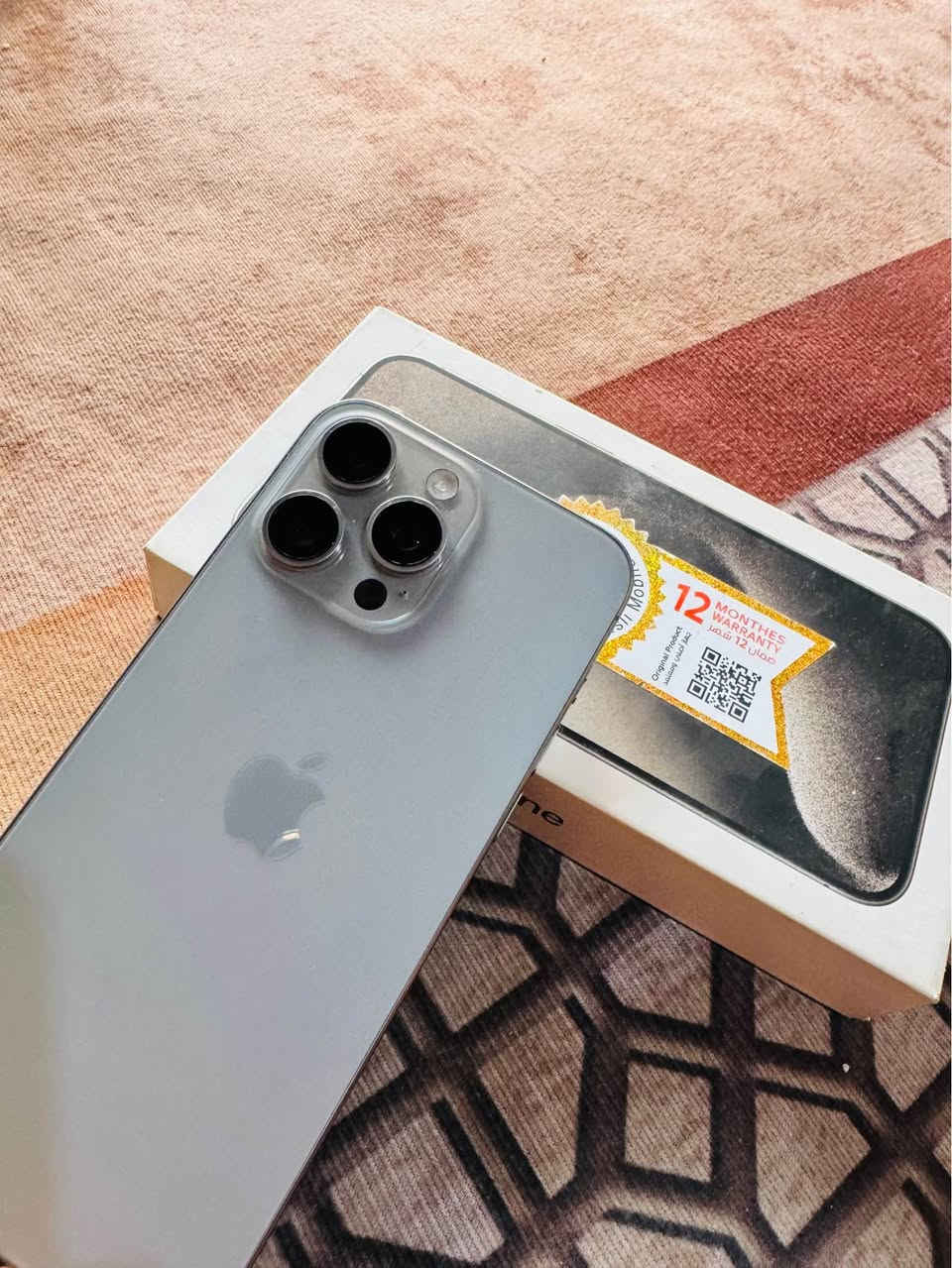 📱ايفون 15 برو ماكس
🔋بطاريه 90 عدد الدورات 688
📞دبل سيم كارت 
 نموذج M / ZAA شرق اوسط 
الجهاز نظيف كلش نظافته 100‎%‎
السعر مليون و75 
مكاني نجف - كوفه *********** النجف, العراق
