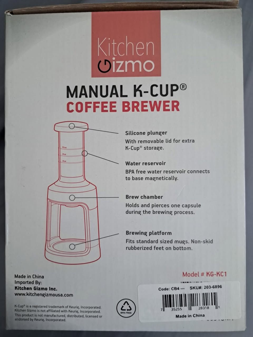 يم اعلى سعر ابيع 🔥

ماكينة صنع القهوة اليدوية Kitchen Gizmo Manual K-Cup Coffee Brewer.

النوع: ماكينة تحضير قهوة يدوية محمولة تعمل بالضغط.التوافق: مصممة خصيصًا للاستخدام مع كبسولات K-Cup.

المميزات: خفيفة الوزن، مثالية للسفر، التخييم، أو الاستخدام المكتبي لأنها لا تحتاج إلى كهرباء..


**إذا كنت صاحب هذا الإعلان وتريد حذفه لأي سبب، رجاءا أرسل رسالة إلى الدعم الفني**