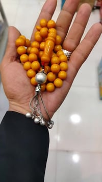 سبحة لندني • كركوشه فضة • نضيفه