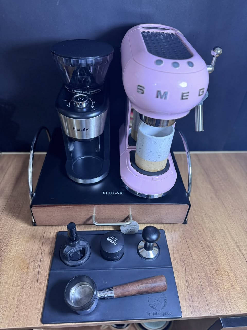 للبيع جهاز باريستا شركة SMEG
مطحنة شركة Sboly
مع كامل الملحقات 
الستاند وياهن 
جلدة وتامبر وموزع 
وباك سكرين ومفكك 
والبورتافلتر والرنك


**إذا كنت صاحب هذا الإعلان وتريد حذفه لأي سبب، رجاءا أرسل رسالة إلى الدعم الفني**
