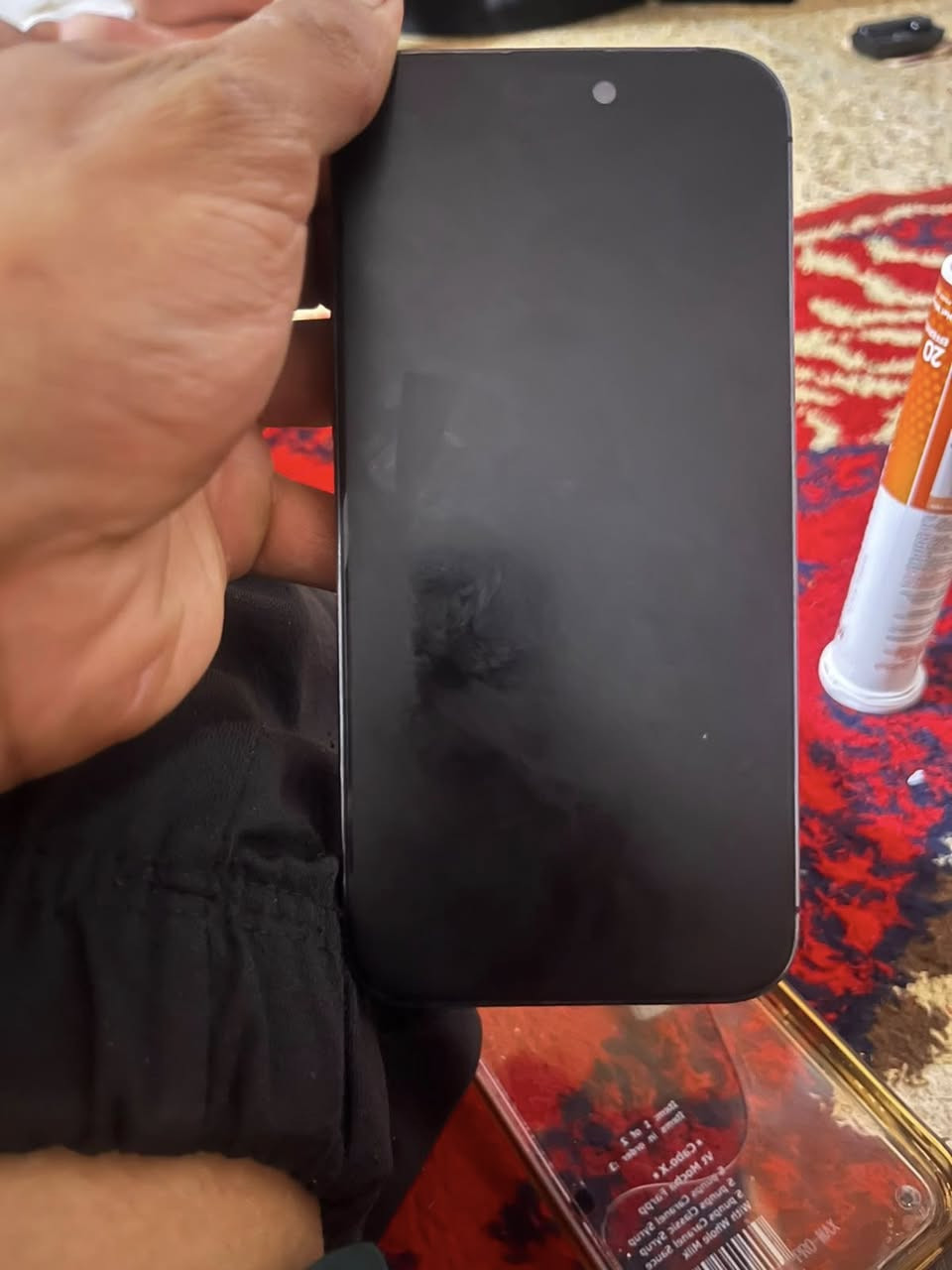 ايفون 14برو ماكس نضافه 100/100زلغ مابي دبل سيم كارت جهاز  ما مفتوح ابد نو وتر بطاريه 84بلاديه لا معلايه ولا مبدله سعر خاص او واتساب ***********رقم فقط واتساب
