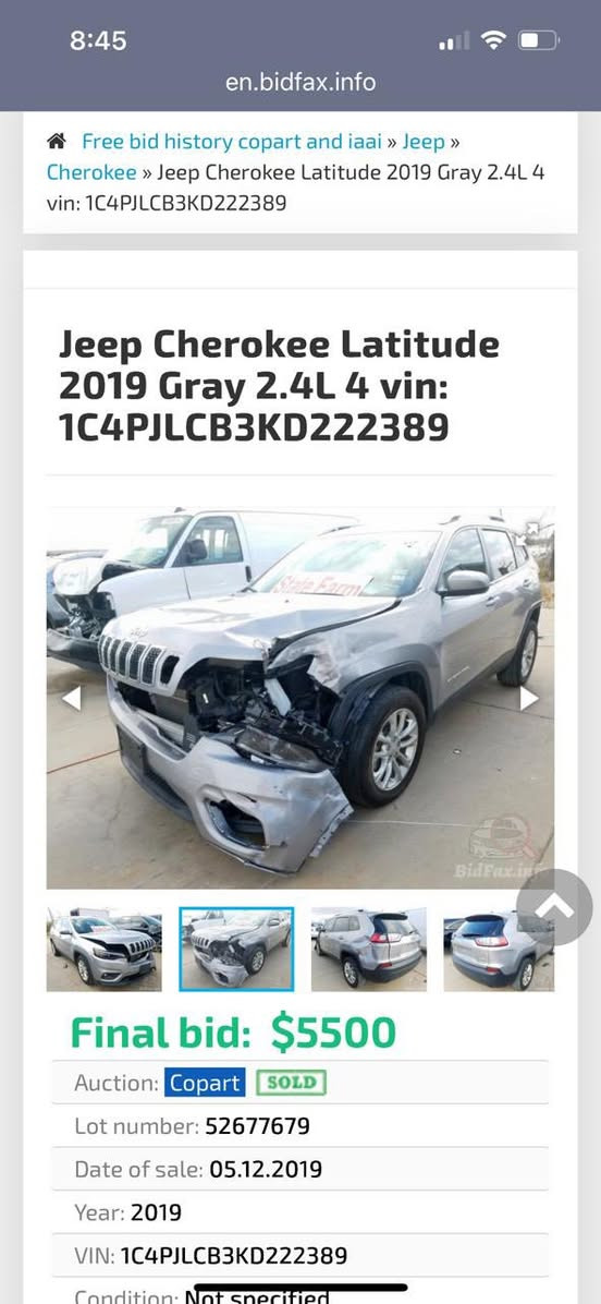 جيب بزون موديل ٢٠١٩محرك ٢٤٠٠ ماشية ٦١ ميل حادثهه جاملغ امامي وخلفي جهه السايق وبنيد مرجوعات علبارد بدون ايرباك السعر ١٣٠$ للاتصال ***********
