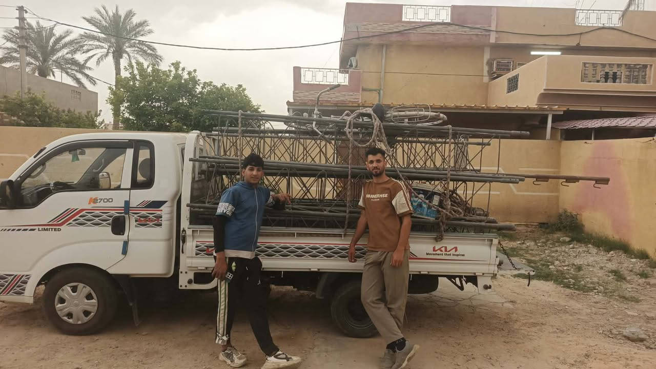 تم بعون الله توصيخ برجهم توفر حديد ابو ال 45 وبال 35 ورباعي توصيل موجود لكافه المحافظات متوفر كادر لتنصيب وفتح الابراج ونقل شغلنا في كافه المحافظات *********** واتساب موجود على هذا الرقم 🔩🔧🪛⚒️🔨📞🛻💪
