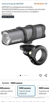 IGPSPORT • بكج قطعتين • 1200 و300 لومن