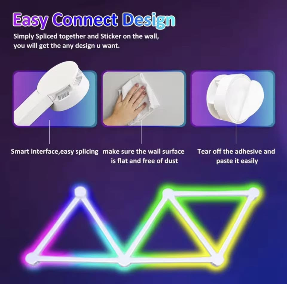 انته تتحكم بشكلها شلون متريدها تركبها 
مصباح جداري ذكي LED مع إضاءة ليلية RGB قابلة للتخصيص عبر USB، شريط إضاءة متناغم مع الموسيقى لتزيين غرف النوم وغرف الألعاب
السعر ٣٥ الف دينار 
توصيل ٤٠٠٠ الاف من الشمال للجنوب


**إذا كنت صاحب هذا الإعلان وتريد حذفه لأي سبب، رجاءا أرسل رسالة إلى الدعم الفني**