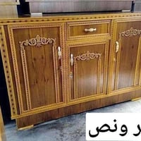 خشب صاج • كنتور ٦ ابواب • بوفية