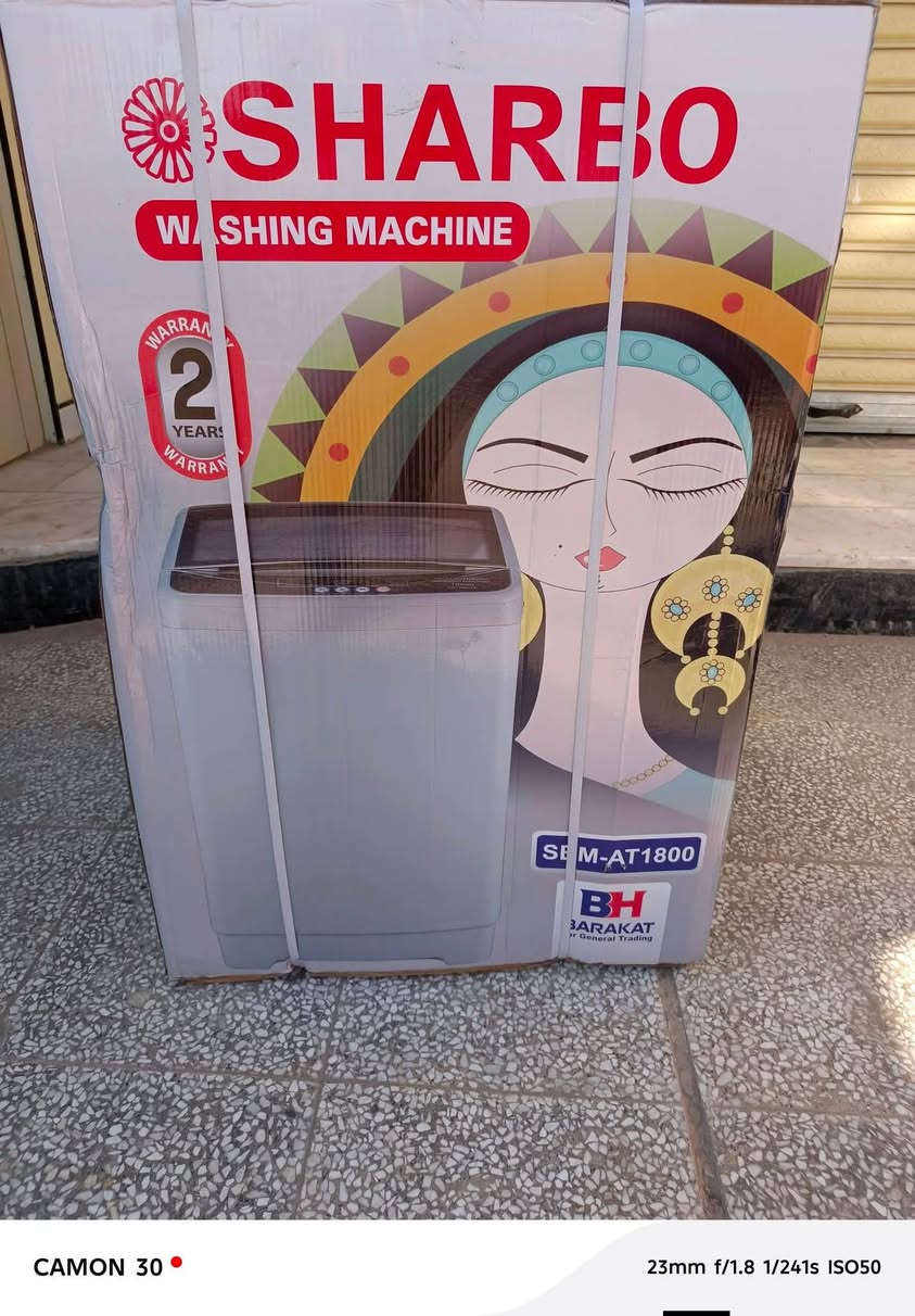 غساله اوتماتيك بالكارتون ما مفتوحه ماركه شاربو ١٤ كيلو والسعر جوه السوك ٢٧٥ الف للعلم ب٣٨٠ ماخذه حتى وصل الشراء موجود وضمان ٣ سنوات ***********
