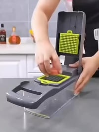 قطاعة خضروات يدوية • شفرات ستانلس • واقي يد