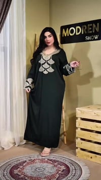 دشداشة كشمير • تطريز غباني • مقاسات 3XL-5XL