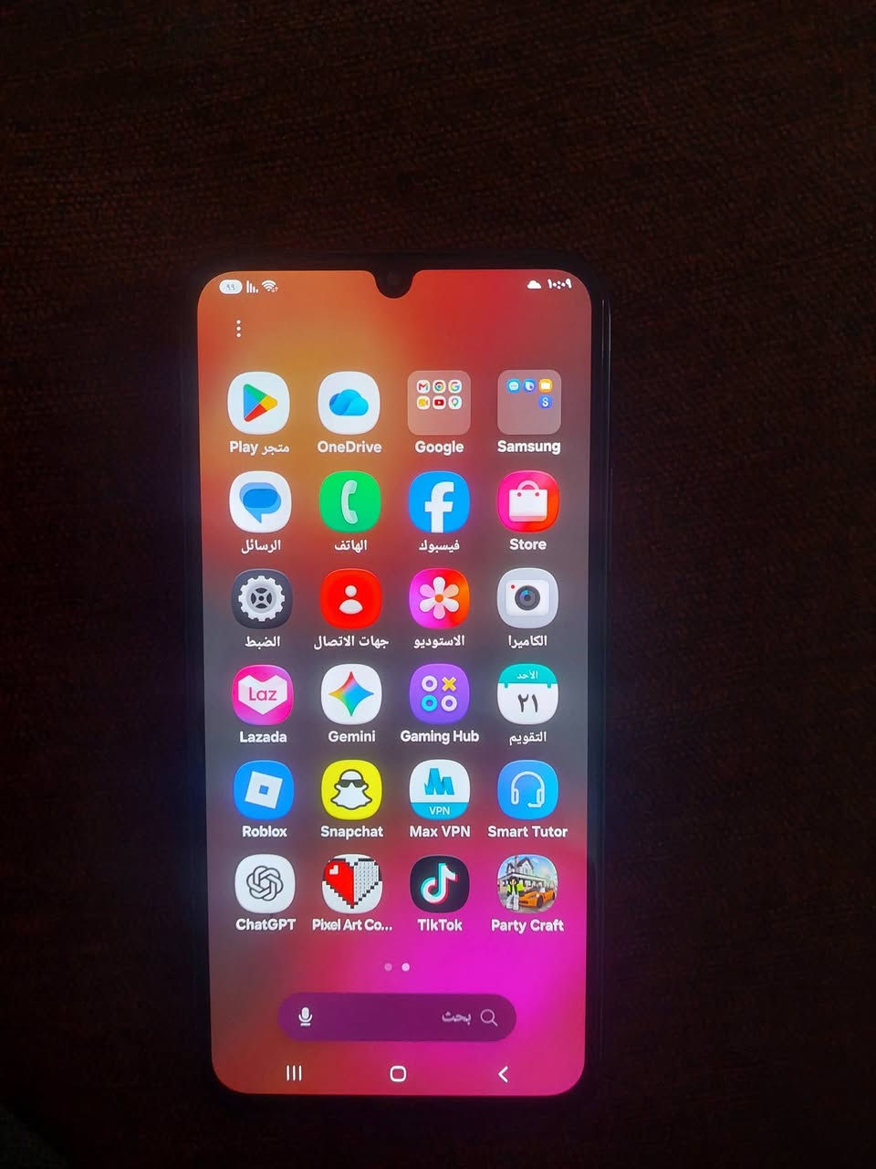 للبيع سامسونك a34 5g شاشه سوبر امولد تردد 120 بصمه بالشاشه صوت ستريوه معالج 1080 تصوير 4k مقاوم للماء والغبار ap 67 بطاريه 5000 كفاله وضمان شهر للبيع 200 للاتصال *********** او وات ساب
