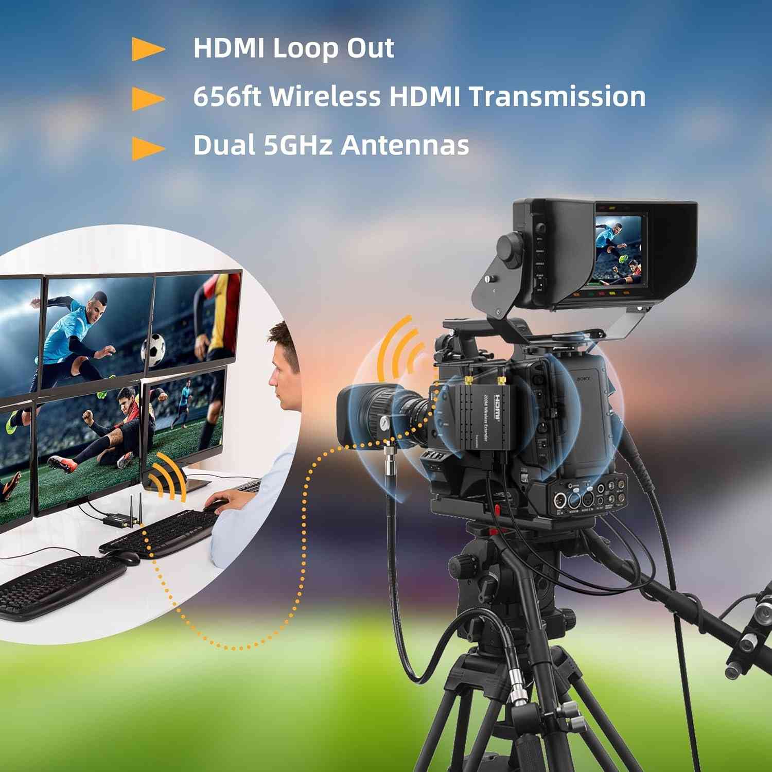 متوفرة
656FT Hdmi Wireless Transmitter and Receiver, 200M Wireless HDMI Extender Long Range with Loop-Out, Support 2.4 / 5GHz for Streaming Video/Audio from Laptop, PC, TV Box to HDTV/Projector


**إذا كنت صاحب هذا الإعلان وتريد حذفه لأي سبب، رجاءا أرسل رسالة إلى الدعم الفني**