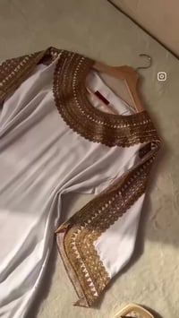 دشداشة • موديل فرعوني • ستراس حراري