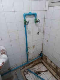 مجمع حطين السكني • تأسيس أنابيب الماء • تأسيس المجاري