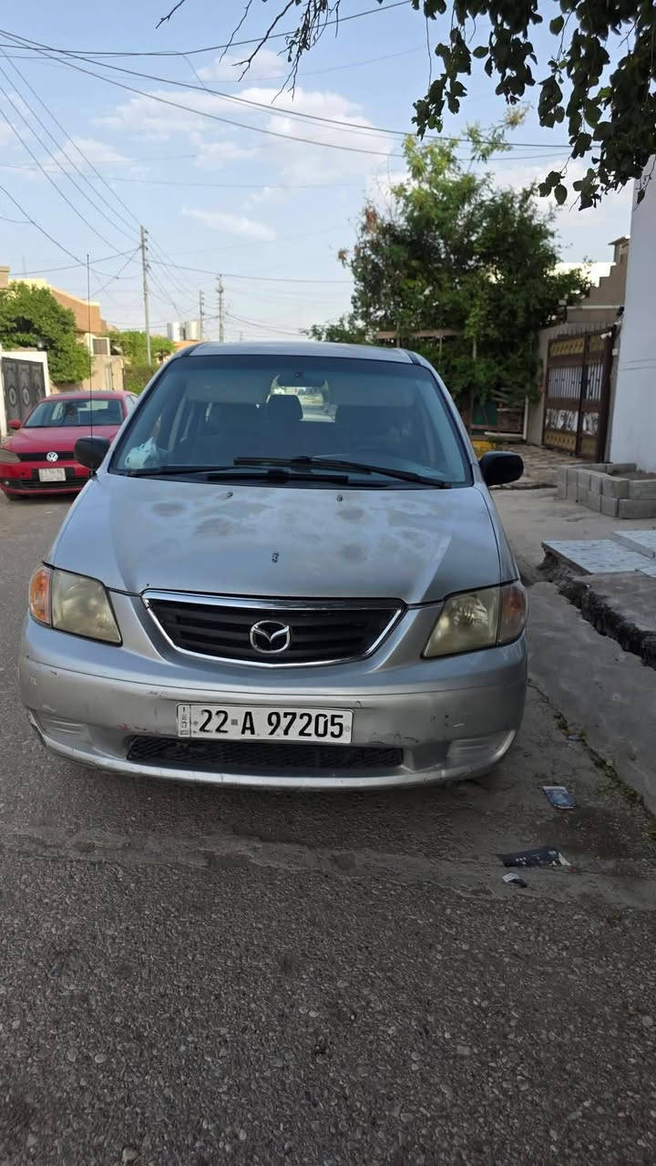 مازدا mpv  ٧ راكب
موديل ٢٠٠١
كير ومحرك كامري شرط 
سنوية ٢٠٢٨  باسمي
شرط التحويل ووكالة 
تبريد ثلج 
كهربائيات كلها شغاله 
بدون ضربة بدون صبغ
سيارة جاهزة
بيهه كوبون بنزين
 
مكان السيارة كركوك 
***********
***********
السعر/ 52
