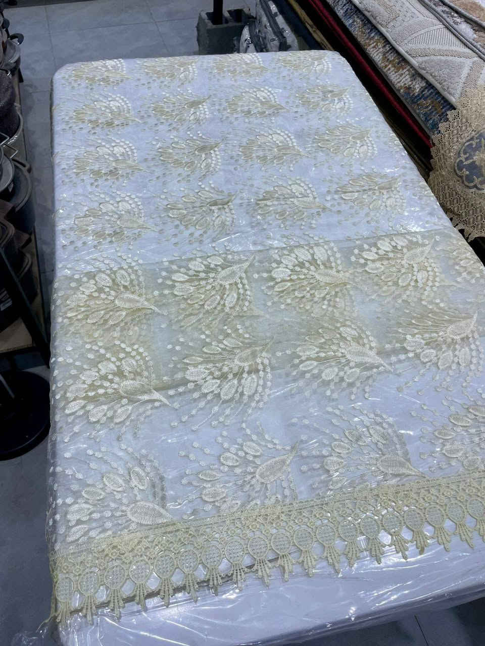 مفارش ميز موديلات متنوعه
القياسات والاسعار مرفقة أسفل الصور 
توصيل داخل خانقين /٢،٠٠٠  الف 
توصيل داخل ديالى / ٣،٠٠٠  آلاف 
توصيل بغداد والمحافظات / ٥،٠٠٠  الاف
للاستفسار مراسلة الصفحة أو الاتصال على الرقم   / ***********
العنوان / خانقين - دارة كونارة
