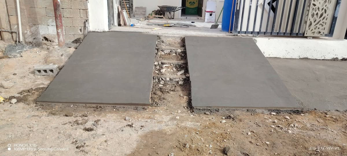 بِسْمِ اللَّهِ الرَّحْمَنِ الرَّحِيمِ
كادر عمل متكامل كش ورصف وصب ناعم وخشن وتفليش وحفر اساس 
***********
