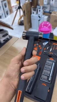 طقم أدوات كهربائي • درنفيس شحن USB‑C • رؤوس متعددة