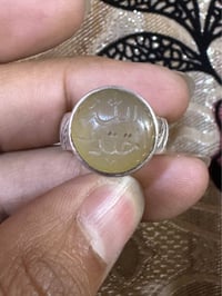 خاتم عقيق يماني • فضة ٩٢٥ • مقاس ٢٠/٢١