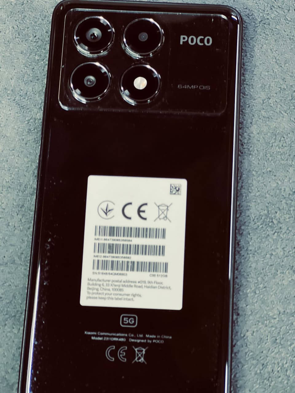 بوكو اكس ٦برو
ذاكره ٥١٢
رام ١٢
جهاز ممفتوح 
جهاز نضيف 
بوبجي ١٢٠
السعر ٢٤٠
***********
