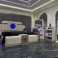 غرفة نوم • ١٠ قطع • سرير مخزن