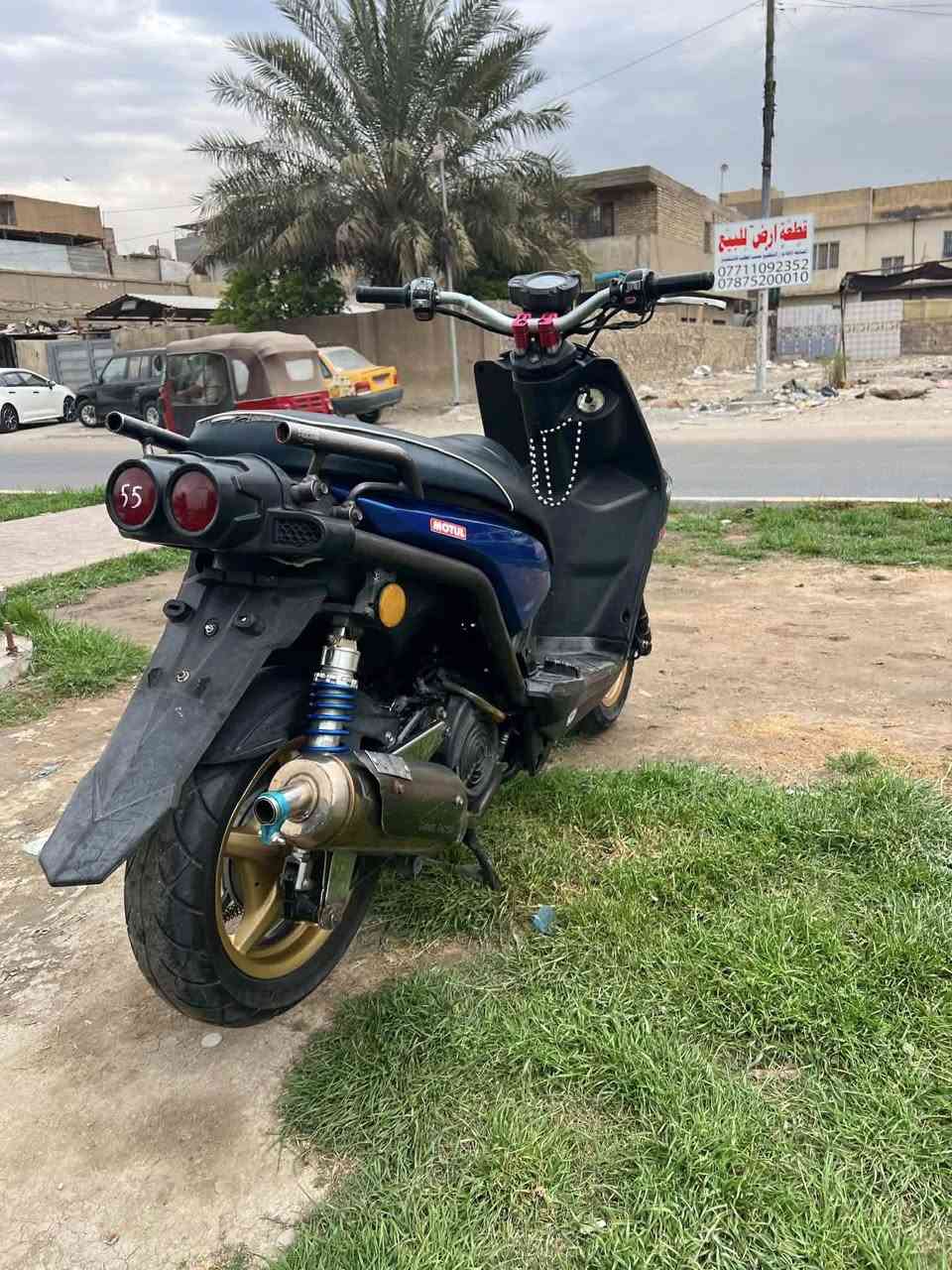 سلام عليكم سكنس جبلي للبيع الدراجه اي نقص مابيها فقط باتري قبق بانزين ما يقفل و دشبول عطلان السعر700 وبيها مجال حك الجيه عنوني بغداد الرشاد قرب فلكه حي النصر *********** متوجد فيس واتساب
