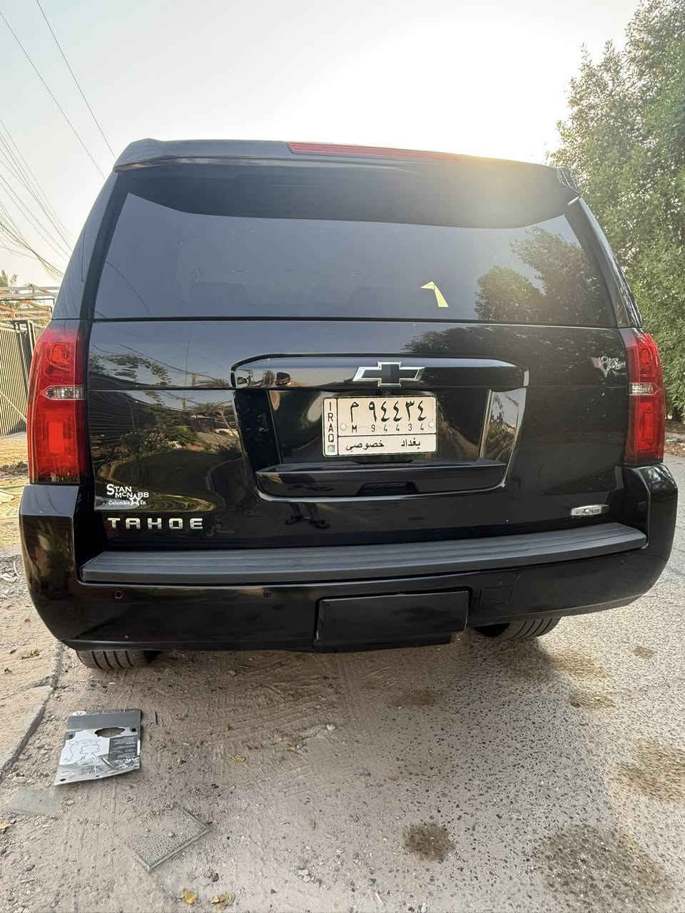 تاهو وارد امريكي LS .. موديل ٢٠١٩
رقم بغداد مشروع وطني
لون السيارة اسود
مواصفات ال LS المعروفة
تشغيل عن بعد 
حساس خلفي
تشغيل عن بعد 
تحكمات ستيرن
تحكم كشنات كهرباء
السيارة سويج مو بصمة
الداخل جلد بيجي والبيبان مطعم بصاج
عليها تخم تاير جديد + تخم ويل جديد
عليها باتري جديد 

ماشية 77000 mi حقيقي
حادث السيارة باب خلفي عكس جهة السايق
ومبدل نفس اللون بدون صبغ 
وبارد على كد اصبعين بالجاملغ الخلفي

سعر السيارة 32000$ وبيها مجال  

مكان السيارة بغداد 
للتواصل ***********
