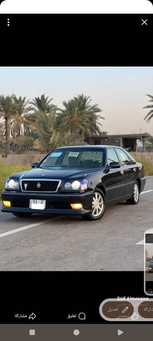 من رخصة الادمن ملكة للبيع موديل 2002 كامل مواصفات 
اربع دكم مكفولة من كل شي وهذا رقم صاحب السياره 
*********** واي تعليق ما ارد علية خابر على الرقم وادلل بغداد, العراق
