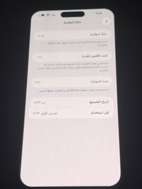 ايفون 15 برو ماكس مكفول وتر بروف ذاكره 256 السعر مليون و100 عنواني بغد...