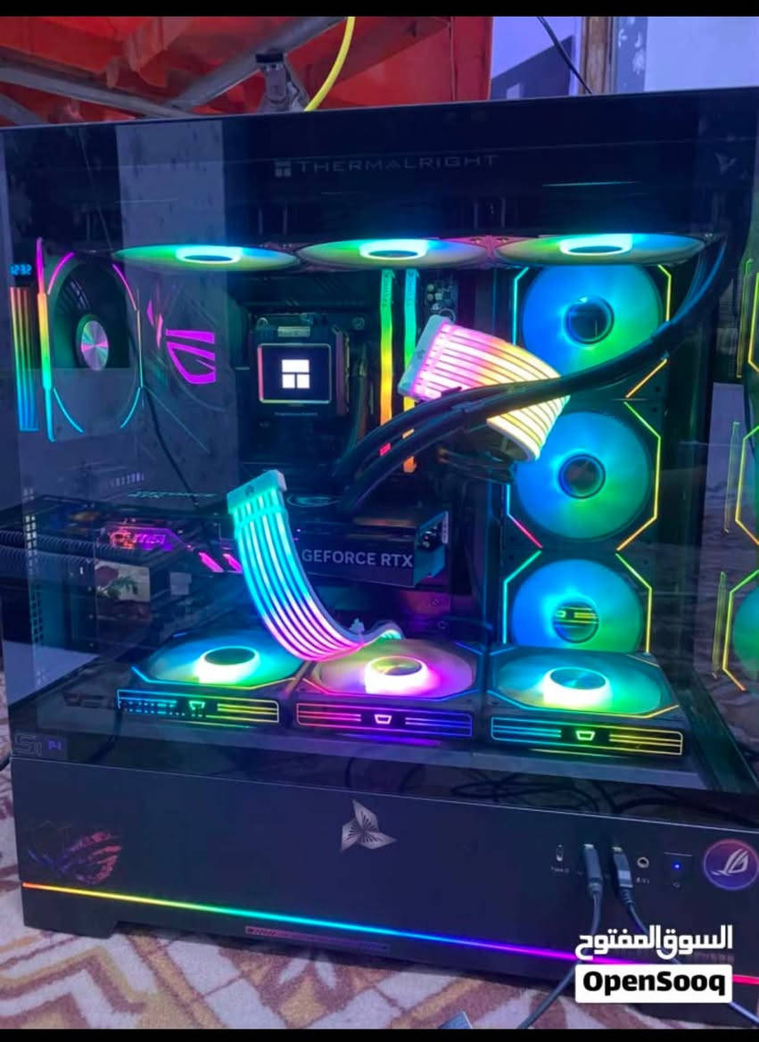 مرحبا شباب ، قطع PC للبيع استعمال قليل متوفر توصيل وضمان على كل قطعة بالإضافة إلى كراتين كم قطعة موجودة .

Samsung odyssey G7 32 QLED CURVED GAMING MONITOR 240 Hz 2K 1ms panel VA
السعر 425 الف .

Cooler Thermalright Frozen Warframe 360 ARGB 
يدعم :

AMD AM4 AM5 و intel LGA115x LGA1200 LGA1700 LGA1851 
السعر 130 الف .

Case Dark Flash DY451 Black RGB  

الكيس استعمال قليل ونظافة 100‎%‎ السعر 140 الف .

SSD NVME M.2 Lexar 1TB Gen3 3500 Health 99% with windows 11 Pro Active 

سعر الهارد 150 الف يحتوي على نظام ويندوز 11 برو اصلي ضمان مدى الحياة .

SSD NVME M.2 SAMSUNG 980Pro Gen4 7000MB/s

السعر 200 الف 

يو بي اس
UPS 1500 STAR POWER
ECO UPS OFFLINE
1500VA/24V 
السعر 75 الف جديد .


**إذا كنت صاحب هذا الإعلان وتريد حذفه لأي سبب، رجاءا أرسل رسالة إلى الدعم الفني**