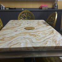 ميز • مرمر • ستيل