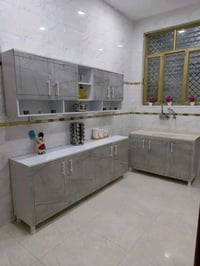كاونتر MDF • ٢م+٢م • سنك مرمر