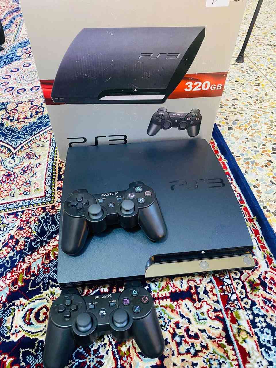 Ps3 slim مع الباكيت ماله
مهكر 
الجهاز نظيف ١٠٠٪؜ جديد بمعنى الكلمة مامفتوح
وكل ملحقاته جدد 
جوستك عدد اثنين جديدات 
واير اج دي واير كهرباء واير شحن جوستك

ذاكرته ٣٢٠GB 
يحتوي على أقوى الألعاب الحربية
Call of duty
 بكل اجزائها 
وجزئين
god of war 
وثلاث لعبات بلي تو حرب الخليج و..
السعر ١٥٠ ألف بيه مجال بسيط
عنواني بغداد كمالية 
***********
